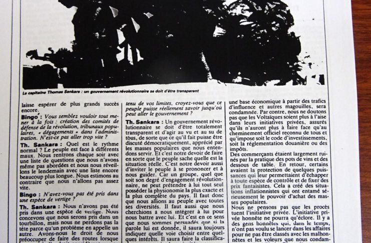 Sankara : “la révolution voltaïque se porte très bien”. Interview. Avril 1984.